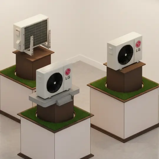 Família de condensadora de ar parametrizada para Revit